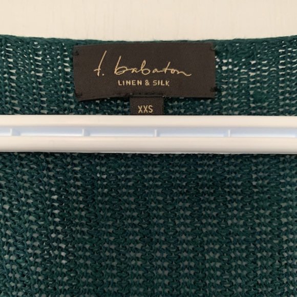 Aritzia Babaton "Jarrod" linen & silk green sweater (size XXS) - Picture 3 of 4